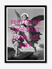 Artko Black Angel Of Protection By Designs Framed Art - Image 2 of 3