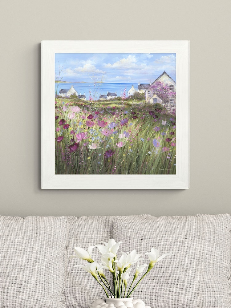 Artko White Summer Afternoon By Diane Demirci Framed Art - Image 1 of 3 Artko White Summer Afternoon By Diane Demirci Framed Art - Image 1 of 3
