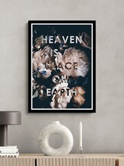 Artko Black Heaven is a Place on Earth By Design Fabrikken Framed Art - Image 1 of 3