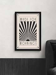 Artko Black Made For Mornings Designs Framed Art - Image 1 of 4