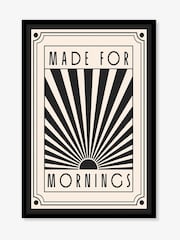 Artko Black Made For Mornings Designs Framed Art - Image 2 of 4
