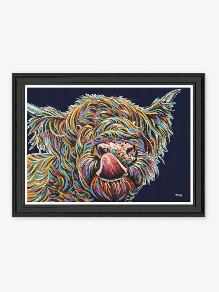 Artko Black Highland Smooch By Carolee Vitaletti Framed Art - Image 2 of 3 Artko Black Highland Smooch By Carolee Vitaletti Framed Art - Image 2 of 3