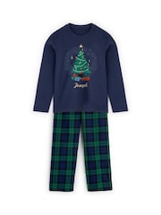 Personalised Kids Christmas Tree Pyjamas by Stitch Style - Image 1 of 6