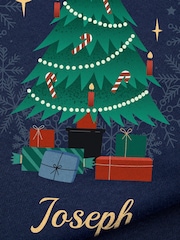 Personalised Kids Christmas Tree Pyjamas by Stitch Style - Image 4 of 6