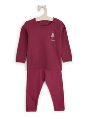 Personalised Toddlers Embroidered Christmas Tree Pyjamas by Stitch Style - Image 1 of 6