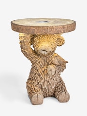 Natural Hamish Solar Light Up Outdoor Side Table - Image 5 of 5