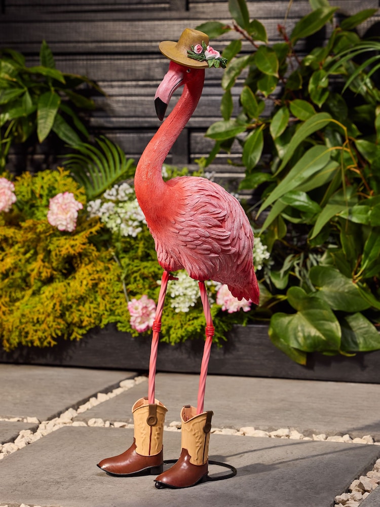 Pink Flamingo Outdoor Solar Light - Image 2 of 5