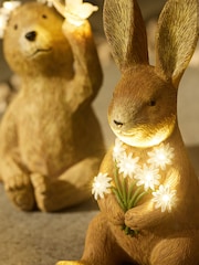 Natural Bertie and Rosie Outdoor Solar Light - Image 3 of 5
