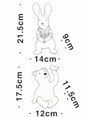 Natural Bertie and Rosie Outdoor Solar Light - Image 4 of 5