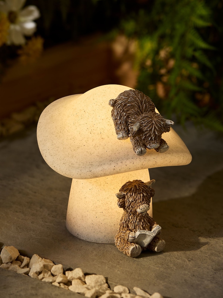 Natural Hamish on Toadstool Outdoor Solar Light - Image 1 of 5