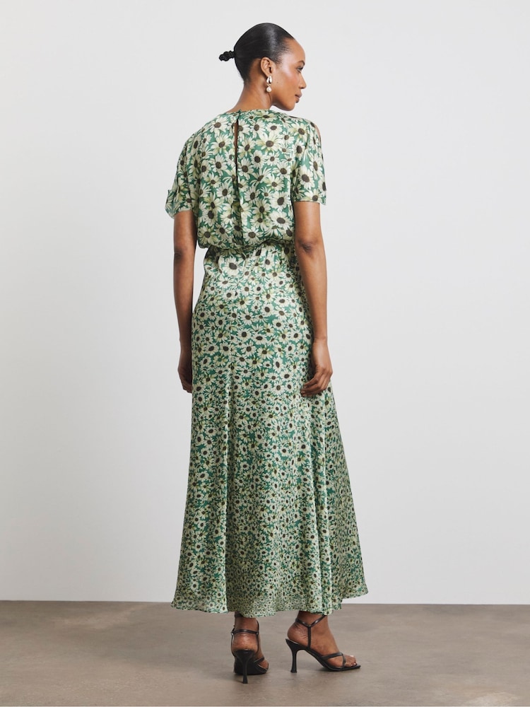 Joanna Hope Green Split Sleeve Maxi Dress - Image 2 of 4
