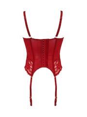Pour Moi Red Fleur Non Padded Underwired Balcony Basque - Image 4 of 4