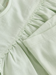 Розовый шалфейно-зеленый и белый - Комплект для малышей из 6 Pieces из топа с коротким рукавом и леггинсов (0месяцев -3лет) - Изображение 13 14