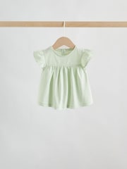 Розовый шалфейно-зеленый и белый - Комплект для малышей из 6 Pieces из топа с коротким рукавом и леггинсов (0месяцев -3лет) - Изображение 6 14