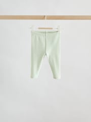 Розовый шалфейно-зеленый и белый - Комплект для малышей из 6 Pieces из топа с коротким рукавом и леггинсов (0месяцев -3лет) - Изображение 7 14