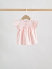 Розовый шалфейно-зеленый и белый - Комплект для малышей из 6 Pieces из топа с коротким рукавом и леггинсов (0месяцев -3лет) - Изображение 9 14