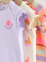 Vară luminoasă - Short Sleeve Top and Shorts Baby Set 6 Piece (0mths-2yrs) - Imaginea 11 din 14