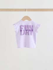 Vară luminoasă - Short Sleeve Top and Shorts Baby Set 6 Piece (0mths-2yrs) - Imaginea 4 din 14