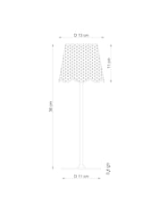 Natural Scalloped Rattan Outdoor Table Lamp - Image 5 of 5