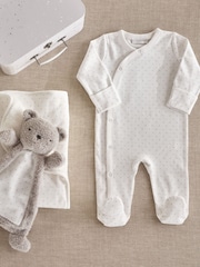 The White Company Blue Little Bear Welcome Baby Gift Set - Image 1 of 3