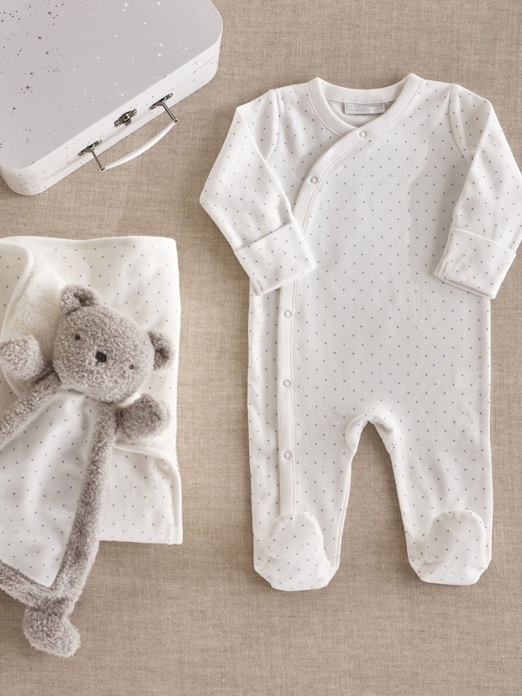 The White Company Blue Little Bear Welcome Baby Gift Set - Image 1 of 3