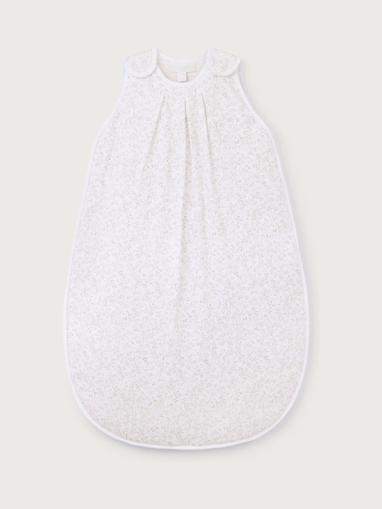The White Company White Clementine Floral Sleeping Bag 2.5 Tog - Image 5 of 5 The White Company White Clementine Floral Sleeping Bag 2.5 Tog - Image 5 of 5