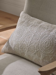 Natural 40 x 59cm N. Premium Floral Jacquard Cushion - Image 2 of 4