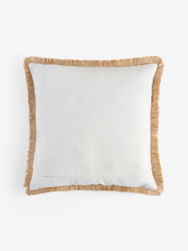 50 x 50cm Indoor Outdoor Embroidered Floral Cushion - 圖片 5，共 5