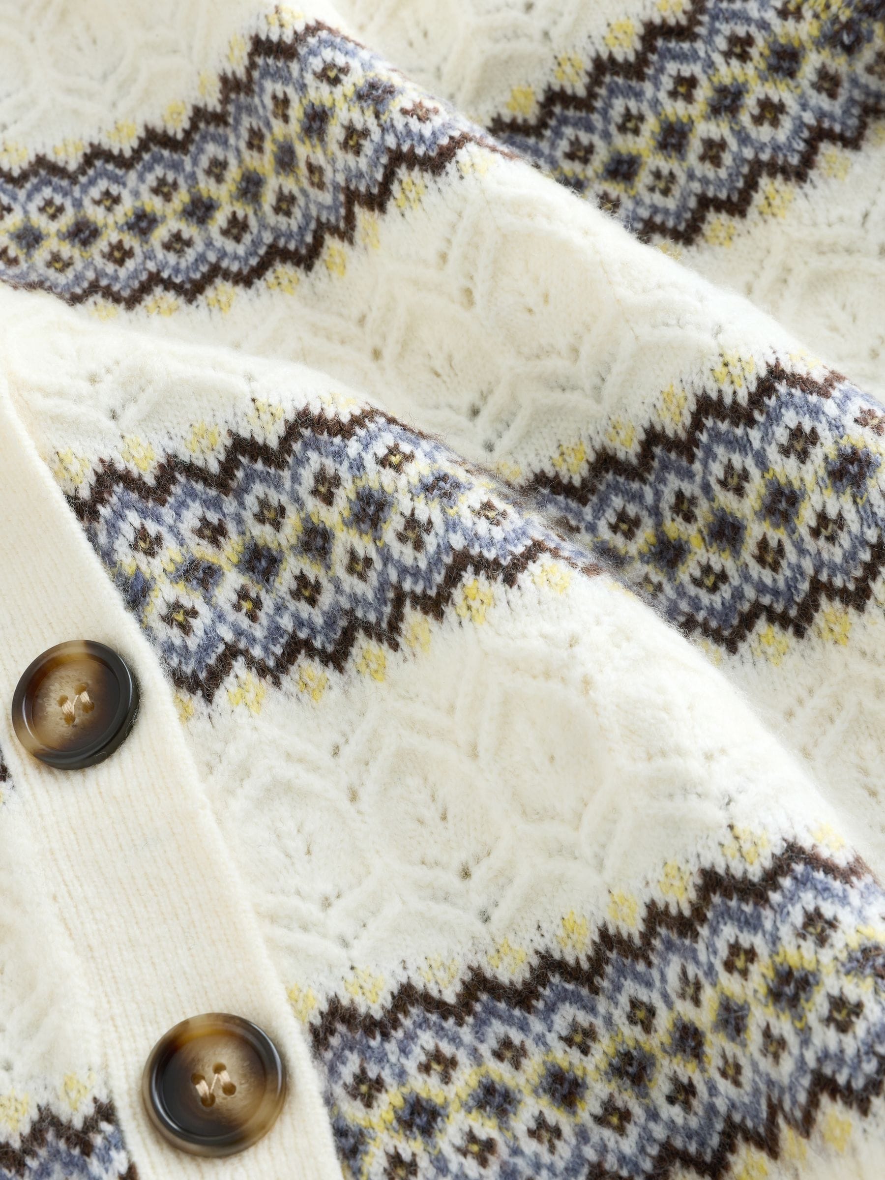 Buy Laura Ashley Stripe Cable Knit Cardigan from the Next UK