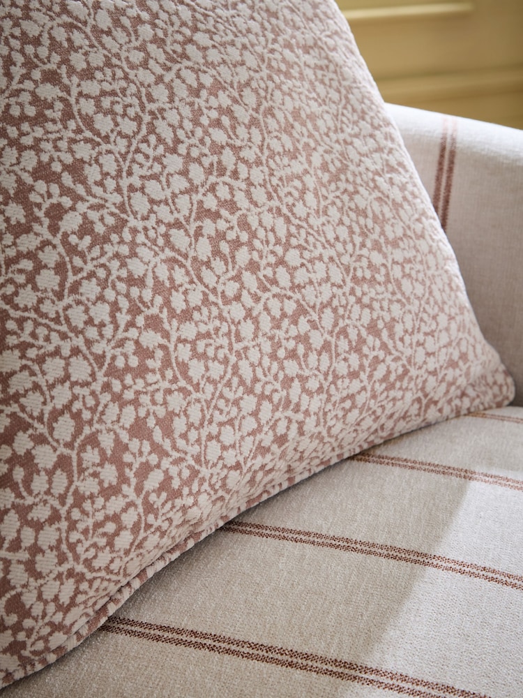 Coussin en velours Fleuri 50 x 50cm - Image 2 de 3