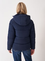 Crew Clothing Blue Midweight Padded Short Coat - Image 2 of 6