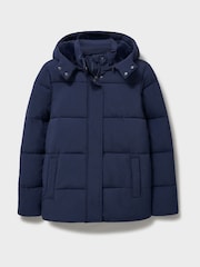 Crew Clothing Blue Midweight Padded Short Coat - Image 6 of 6