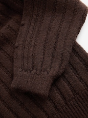 Laura Ashley Brown Bobble Stitch Knitted Jumper - Image 6 of 7