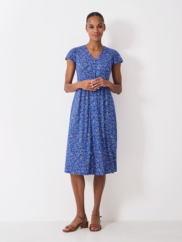 Crew Clothing de malha com botões Alyssia Dress - Imagem 1 de 5