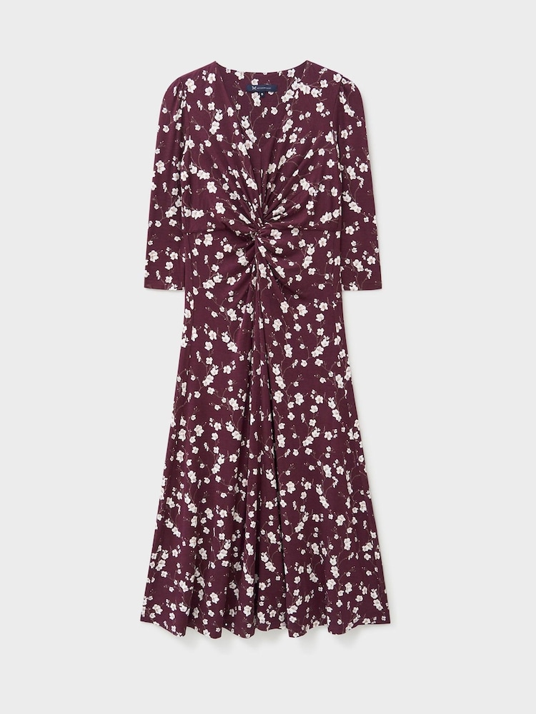 Crew Clothing Pink 3/4 Sleeve Floral Print Dress - Image 5 of 5 Crew Clothing Pink 3/4 Sleeve Floral Print Dress - Image 5 of 5