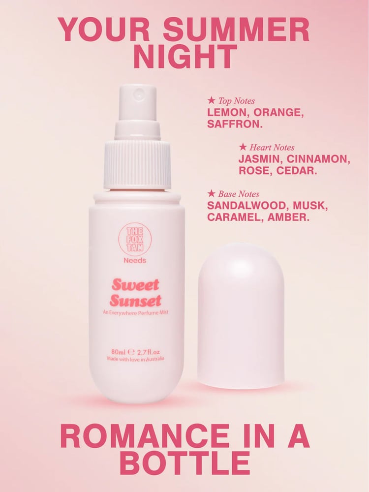 The Fox Tan Sweet Sunset Everywhere Perfume Mist 80ml - Image 2 of 5