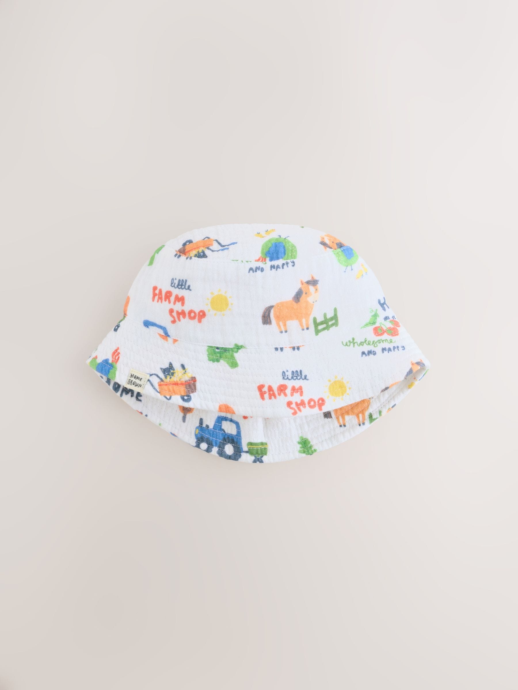 Buy Blue Farm Woven Baby Bucket Hats 2 Pack from Next Romania