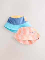 Orange Brights Bucket Hats 2 Pack (0mths-2yrs) - Image 1 of 5