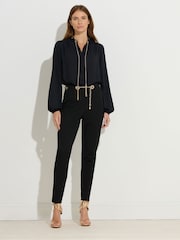 Star by Julien MacDonald Black Chain Detail Blouse - Image 2 of 6