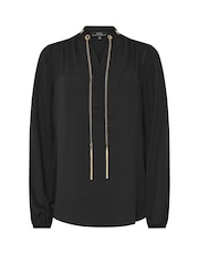 Star by Julien MacDonald Black Chain Detail Blouse - Image 6 of 6