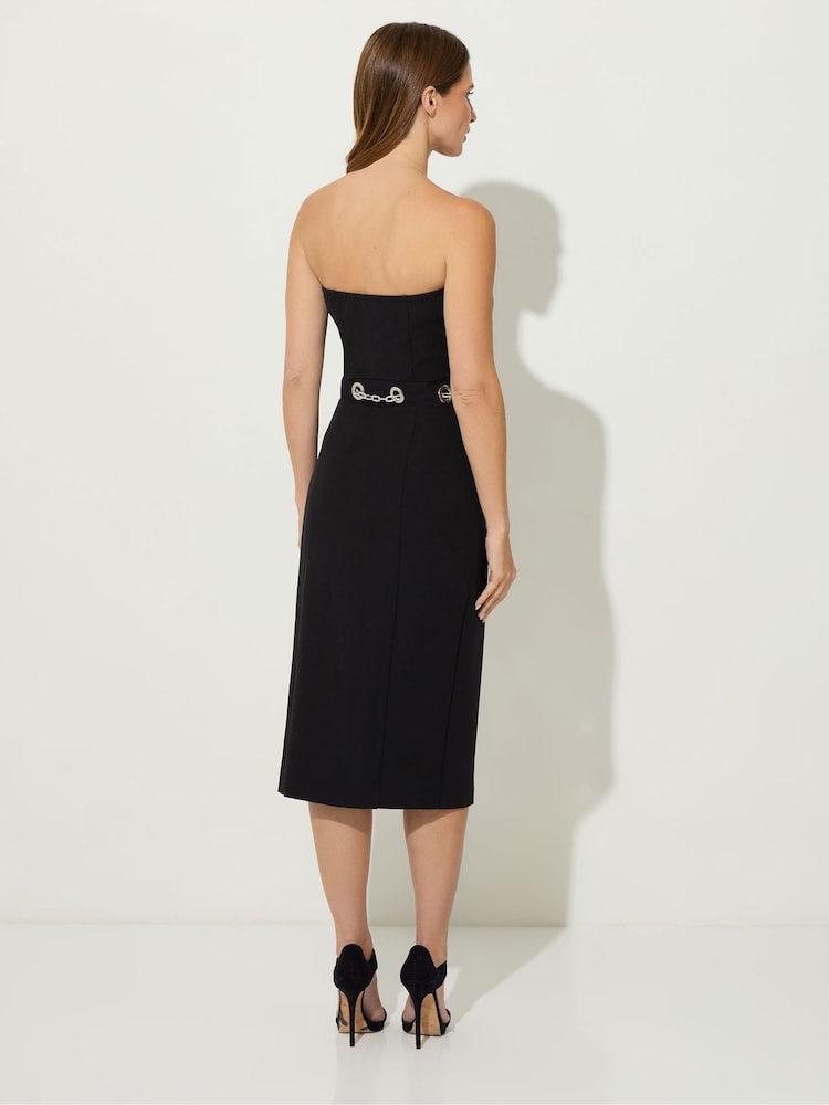 black dress with rhinestone belt Ann Taylor Loft Women's Black Sleeveless Shift Dress Rhinestone Belt D –  Picky Thrifter main image 1