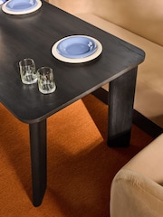 MADE.COM Caramel Brown Velvet Novara Right Hand Corner Dining Table and Bench Set - Image 4 of 8