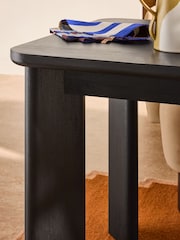 MADE.COM Caramel Brown Velvet Novara Right Hand Corner Dining Table and Bench Set - Image 5 of 8