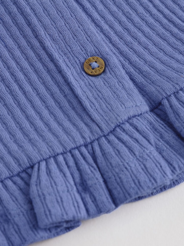 Blau - Geripptes Baby-Oberteil und Hose mit weitem Bein, 2 -teiliges Set (0Monate bis2Jahre) - Bild 11 von 11