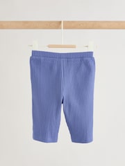Blau - Geripptes Baby-Oberteil und Hose mit weitem Bein, 2 -teiliges Set (0Monate bis2Jahre) - Bild 6 von 11