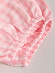 White Pink Bunny - Short Sleeve Baby Tops and Wide Leg Leggings Set 2 Piece (0mths-2yrs) - Imaginea 11 din 12