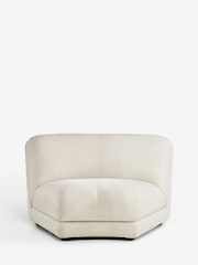Tailored Chenille Oyster Natural Addison Modular Sofa Single Centre Piece - Image 8 of 11