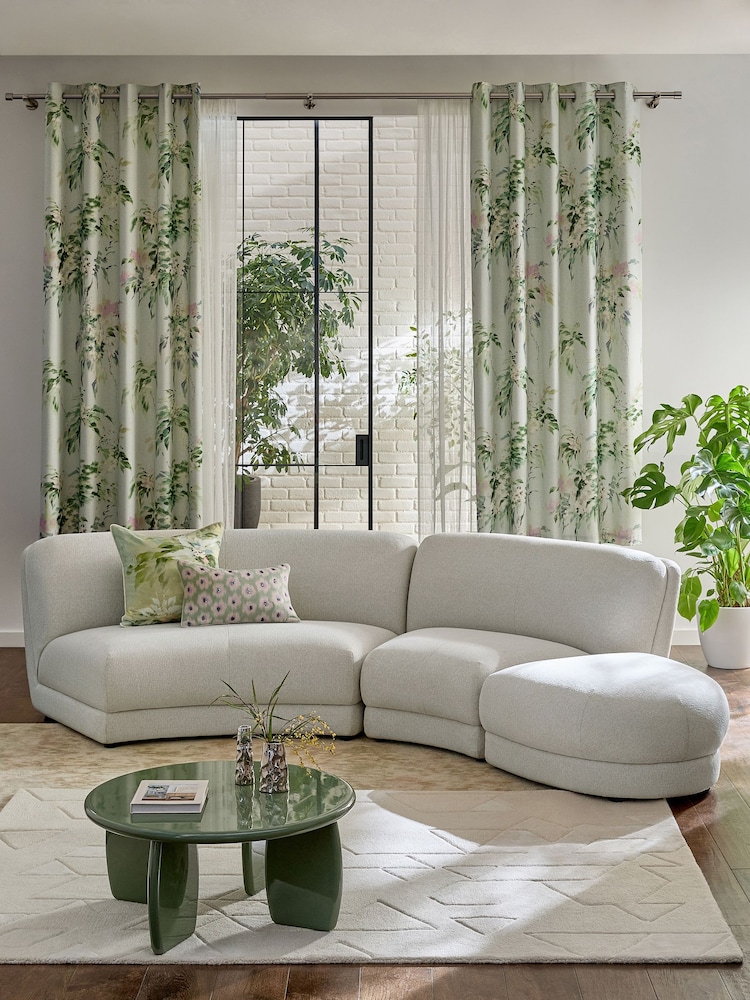 Tailored Chenille Oyster Natural Addison Modular Sofa Double Centre Piece - Image 2 of 11 Tailored Chenille Oyster Natural Addison Modular Sofa Double Centre Piece - Image 2 of 11