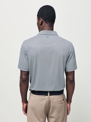 Peter Millar Grey Seville Performance Jersey Polo Shirt - Image 3 of 6