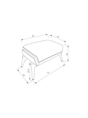 Natural Mix Light Natural Farndon N. Premium Wooden Stool - Image 5 of 6